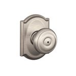 Schlage F40GEO/CAM Georgian Privacy Knobset with Camelot Decorative Rosette