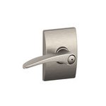 Schlage F40MNH/CEN Manhattan Privacy Leverset with Century Decorative Rosette