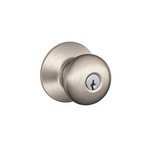 Schlage F51PLY Plymouth Keyed Entry Knobset