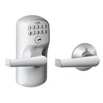 Schlage FE575 PLY/ELA Plymouth Keypad Auto-Lock Entry Leverset with Elan Lever