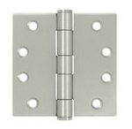 Deltana SS44 Standard 4 Inch x 4 Inch Stainless Steel Hinge with Square Corners (Sold in Pairs)