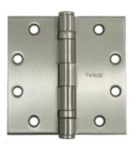 Ives 5BB1 3.5 Inch x 3.5 Inch Ball Bearing Brass Hinge with Square Corners (Sold Each)