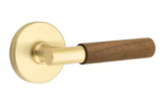 Emtek T-Bar Dark Walnut 5059 SD Select Brass Single Dummy Lever with Disk Rosette for Left Handed Doors product