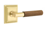 Emtek T-Bar Dark Walnut 8561 SD Select Brass Single Dummy Lever with Wilshire Rosette for Right Handed Doors product