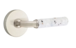 Emtek R-Bar Light Terrazzo 5209 Select Brass Privacy Leverset with Disk Rosette for Left Handed Doors product