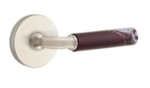 Emtek R-Bar Rosso Levanto Marble 5059 SD Select Brass Single Dummy Lever with Disk Rosette for Right Handed Doors product