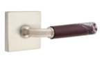 Emtek R-Bar Rosso Levanto Marble 5050 SD Select Brass Single Dummy Lever with Square Rosette for Right Handed Doors product