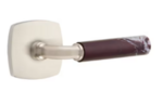 Emtek R-Bar Rosso Levanto Marble 5306 SD Select Brass Single Dummy Lever with Urban Modern Rosette for Right Handed Doors product