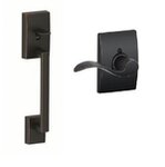 Schlage FE285 CEN/ACCxCEN Century Lower Handleset with Accent Lever & Century Rosette for Right Handed Doors