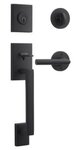 Baldwin SCLAJxTUBCRR Reserve La Jolla Single Cylinder Handleset with Tube Lever and Contemporary Round Rosette