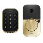Yale Real Living YRD634CB1 Pro 2 Lock SL Key Free Pushbutton Deadbolt with Connect Bridge