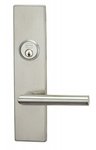 Omnia D12012AC Stainless Steel Double Cylinder Deadbolt Entry Set for 5-1/2 Inch Door Prep