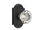Emtek Astoria Crystal 71 Sandcast Bronze Passage Knobset