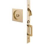 Emtek 2185 Square Privacy Pocket Door Mortise Lock for 1-1/2" Thick Doors