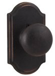 Weslock 7105 Wexford Molten Bronze Collection Single Dummy Knob with Premiere Rosette