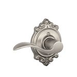 Schlage F170ACC/BRK LH Accent Single Dummy Left Handed Lever with Brookshire Decorative Rosette