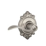 Schlage F40ACC/BRK Accent Privacy Leverset with Brookshire Decorative Rosette