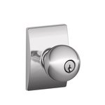 Schlage F51ORB/CEN Orbit Keyed Entry Knobset with Century Decorative Rosette
