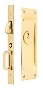 Emtek 2103 Classic Keyed Pocket Door Mortise Lock